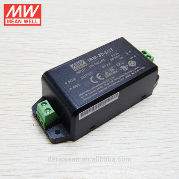 Günstige Original MEANWELL 30W Miniatur gekapselt Open Frame Netzteil mit Schraubanschluss 5VDC AC / DC-Wandler IRM-30-5ST